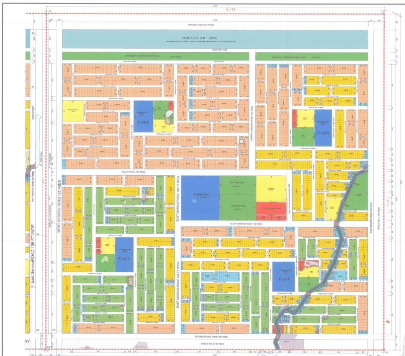 40x80 Plot for Sale in FGEHA F-14/4 Plot 1035 Islamabad