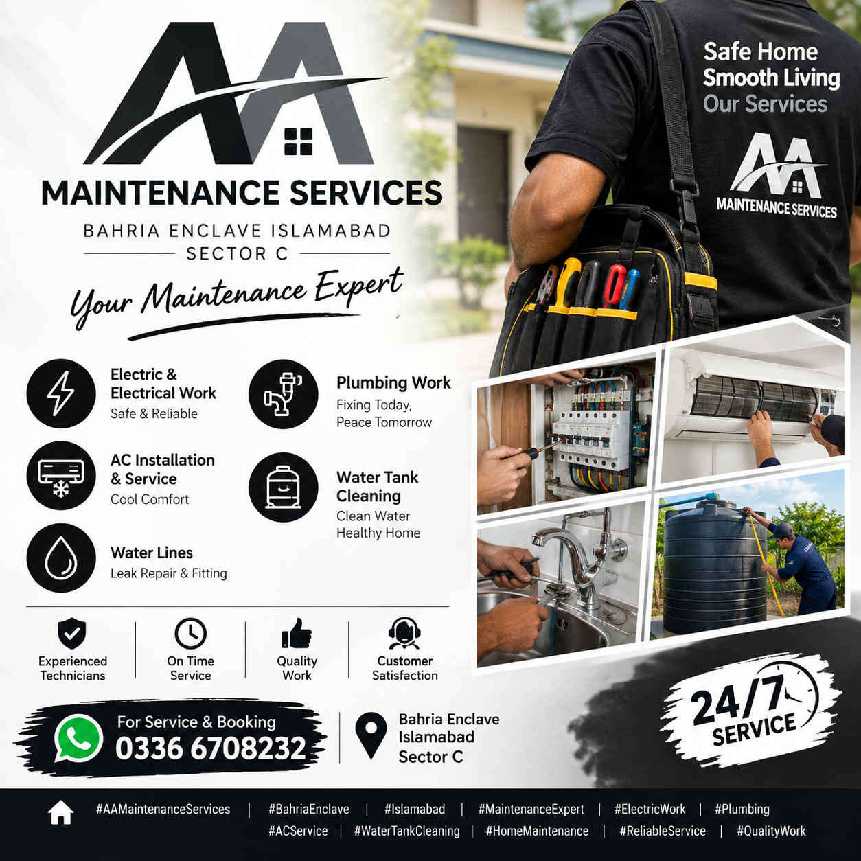 All Electrical , Plumbing, AC Work