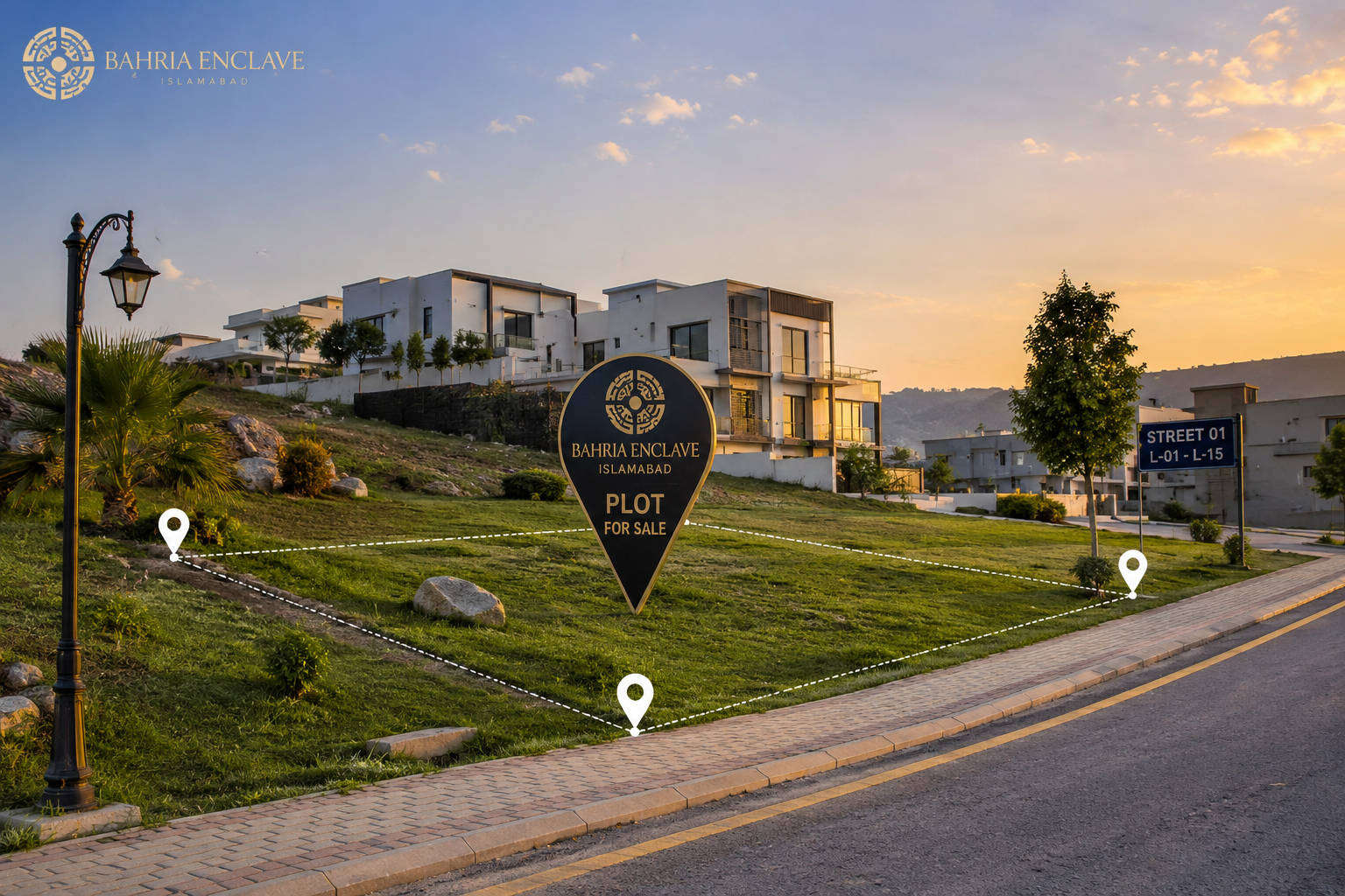 1 Kanal Plot for Sale in Bahria Enclave Sector F Street 9