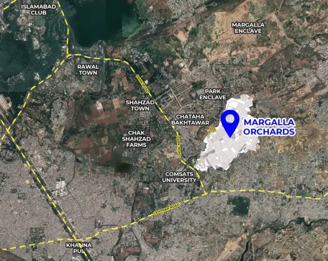 1 Kanal Plot for Sale in DHA Margala Orchard Block B Road 2